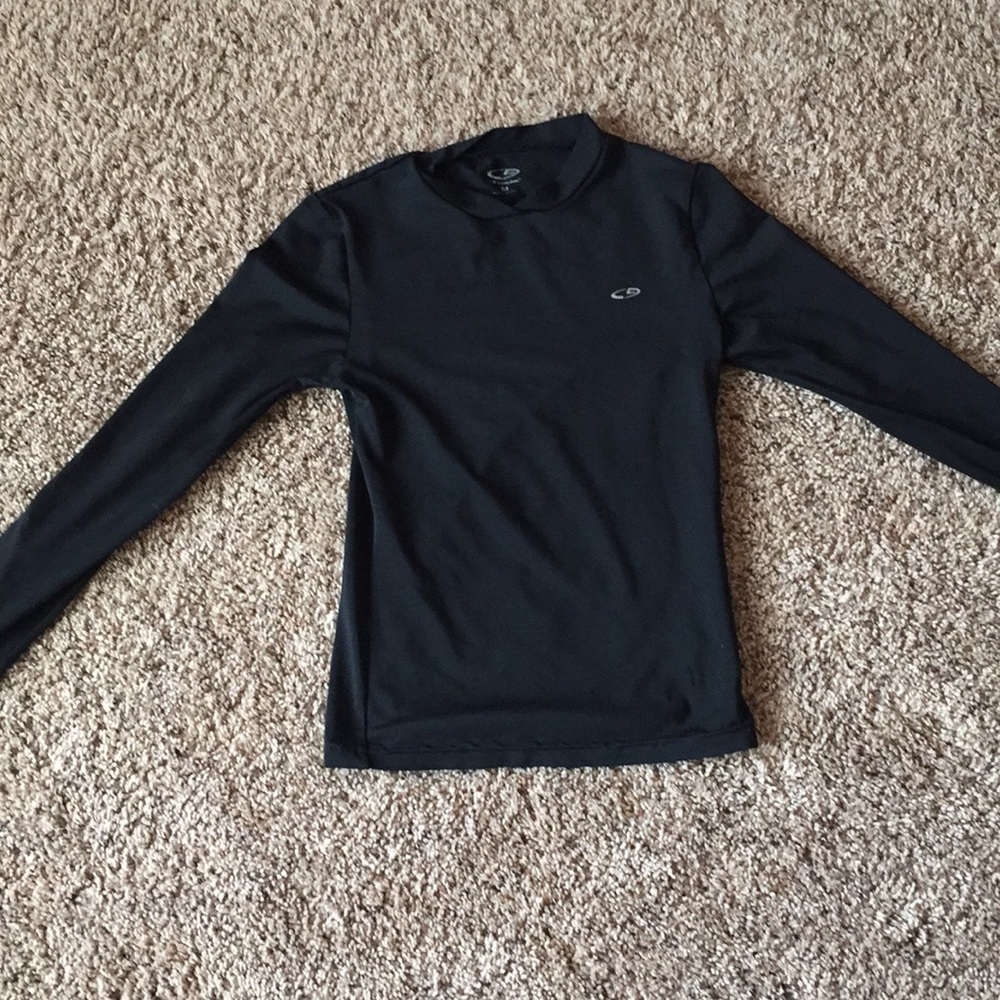 Long sleeve black tight under shirt